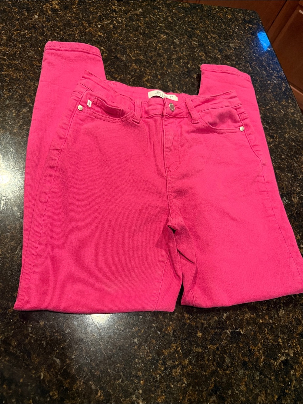 Judy Blue Daphne High Rise Slim Fit, Barbiecore, Jeans Size 5/27